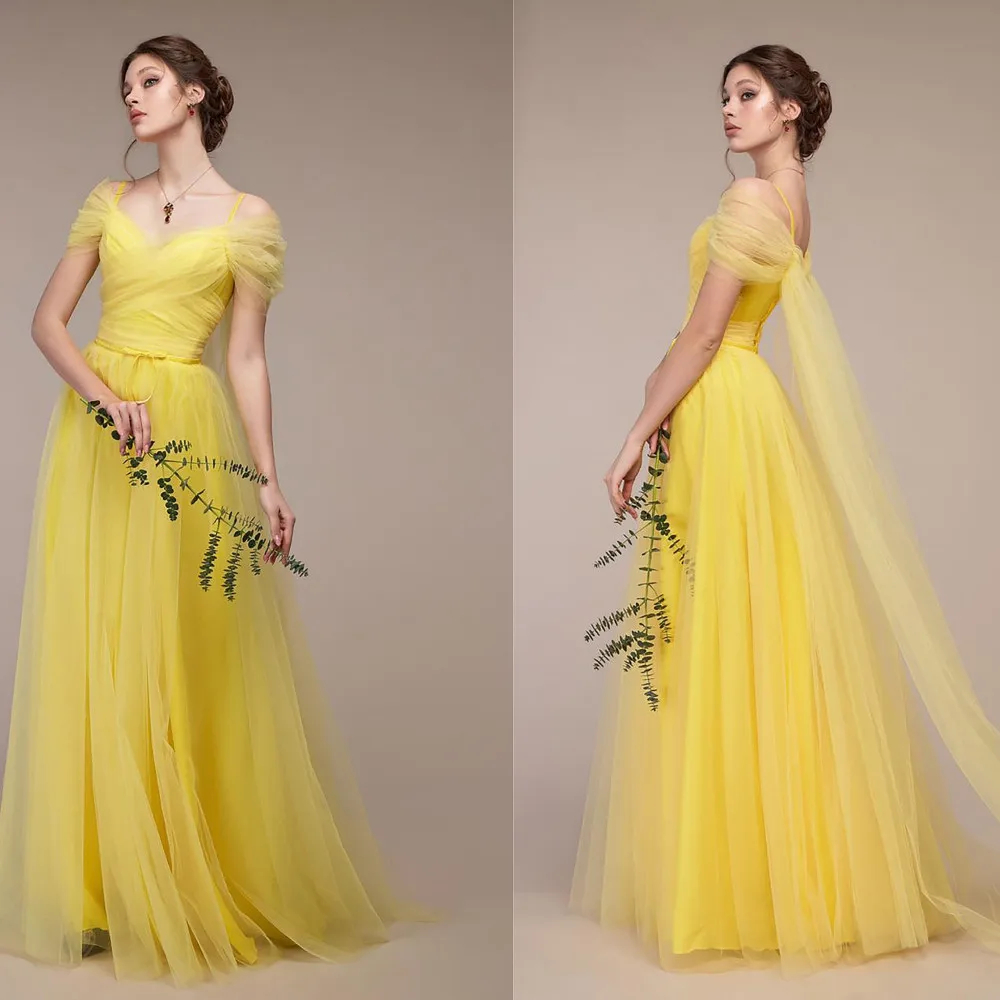 yellow  bridesmaid dress