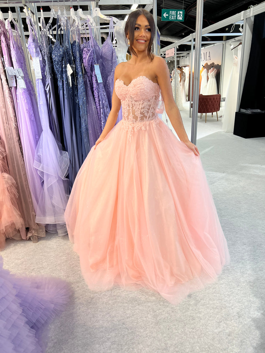 pink prom dress