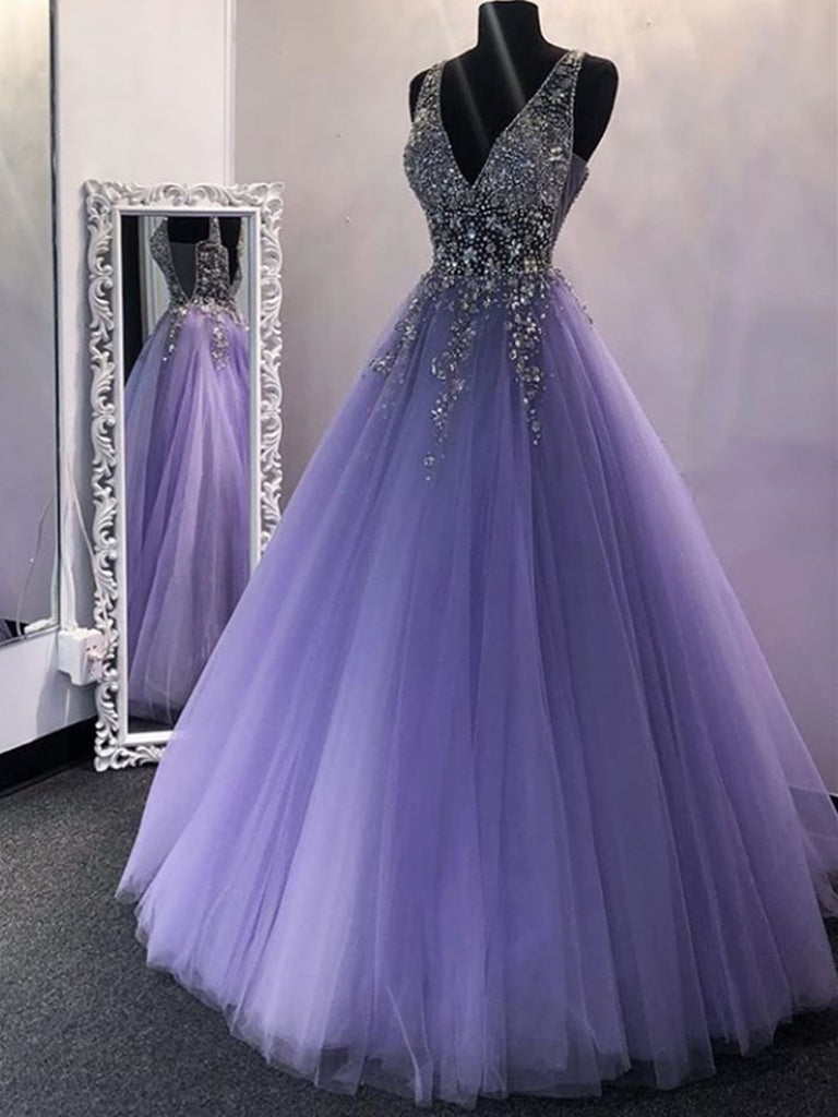 purple prom dress 