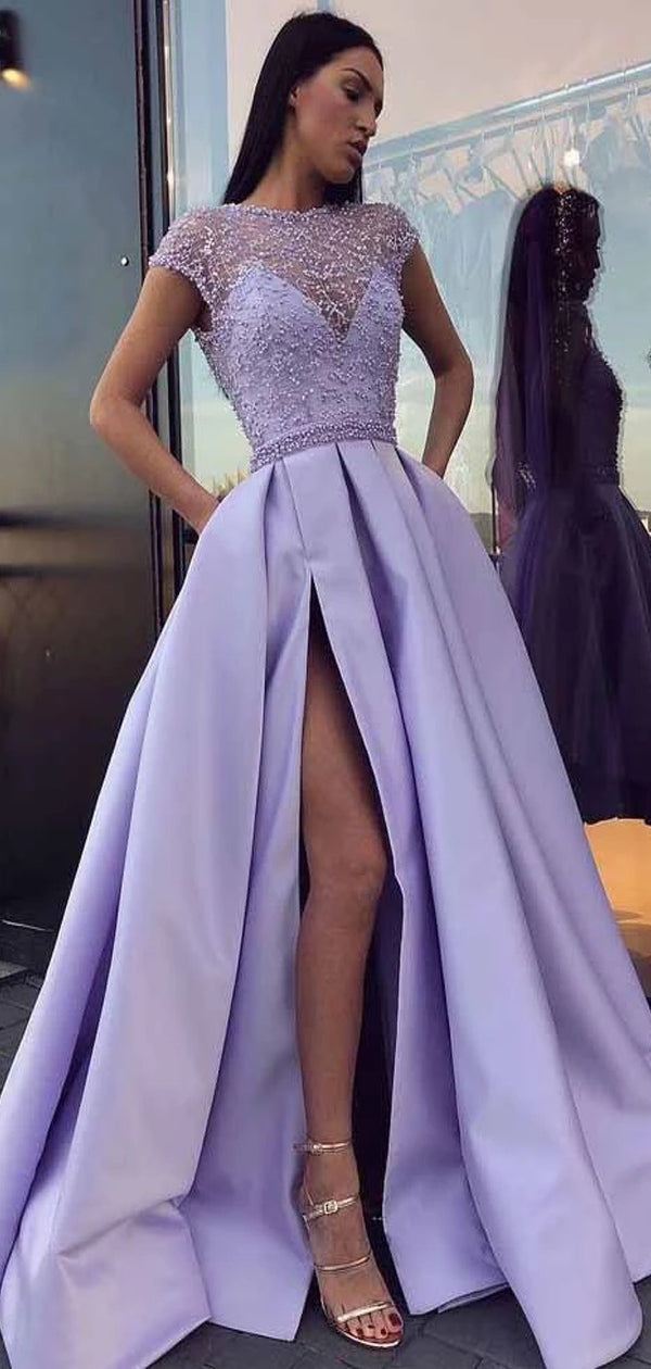 purple prom dress 