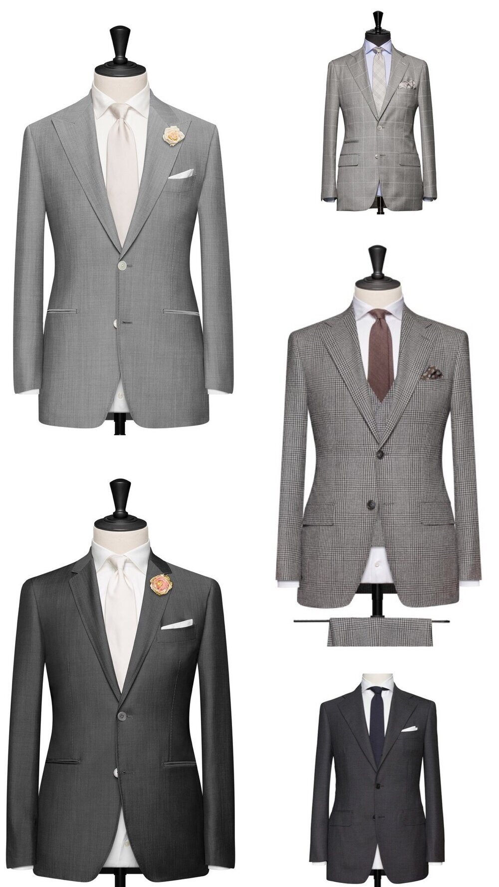 grey wedding suit