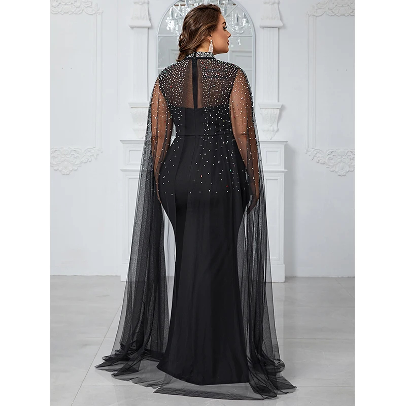 plus size black cocktail dresses