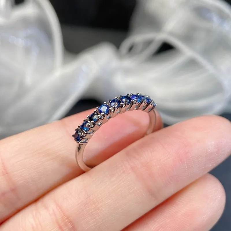 sapphire wedding band