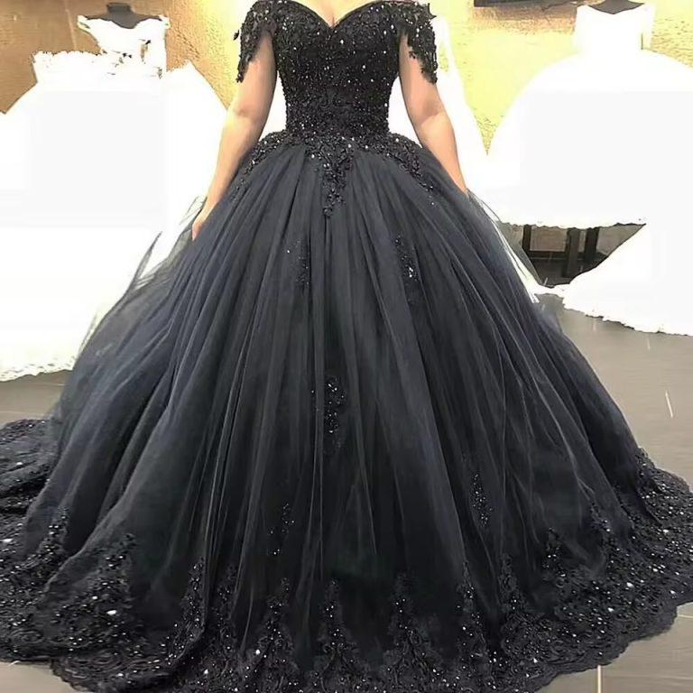 black wedding dresses