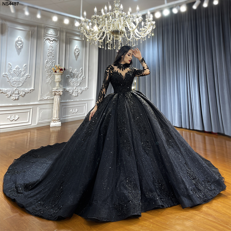 black wedding dresses